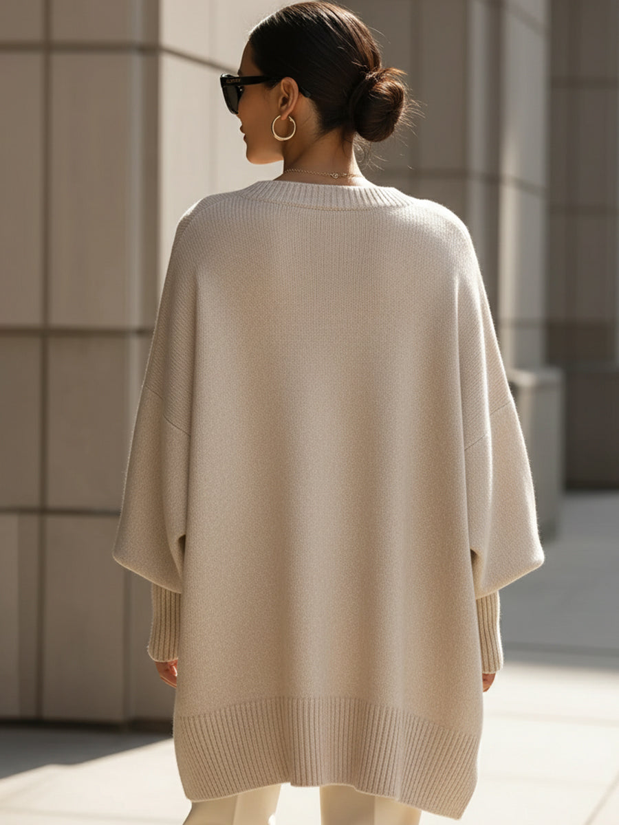 NATALIE – ASYMMETRISCHE COZY OVERSIZED TRUI