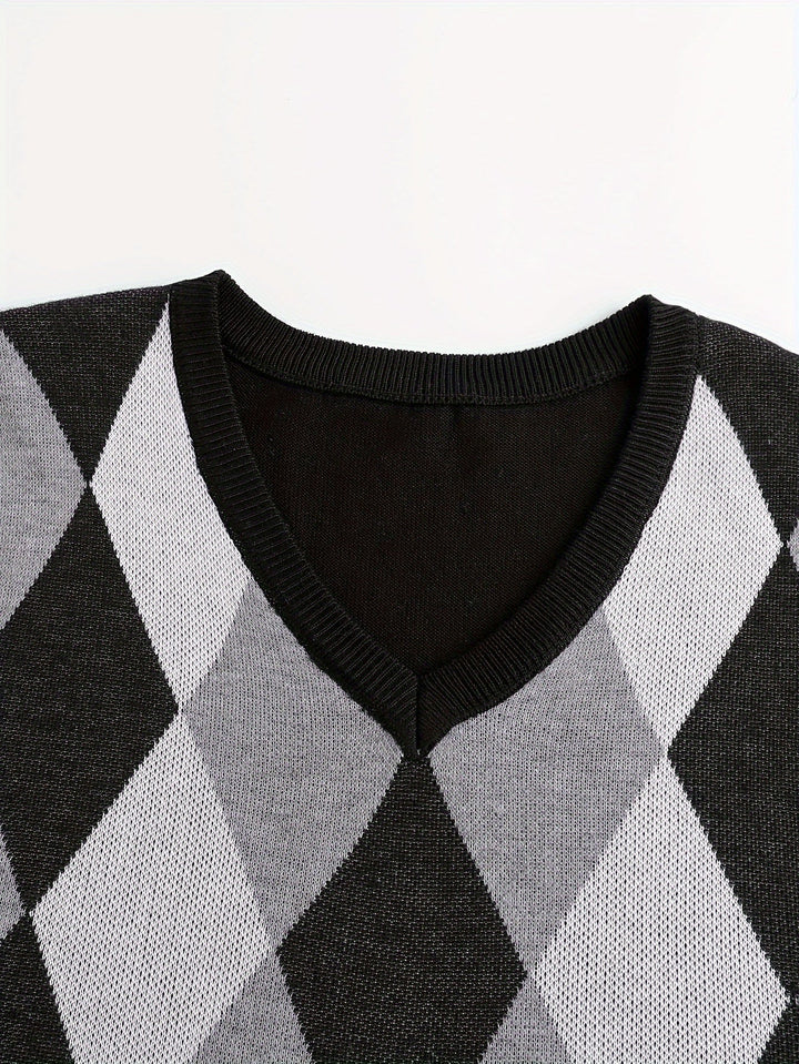 Chandler | Klassieke Argyle Sweater Vest