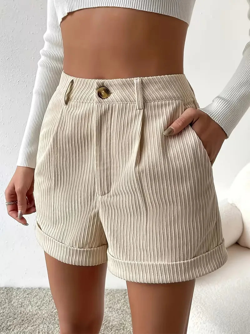 Korte broek met hoge taille