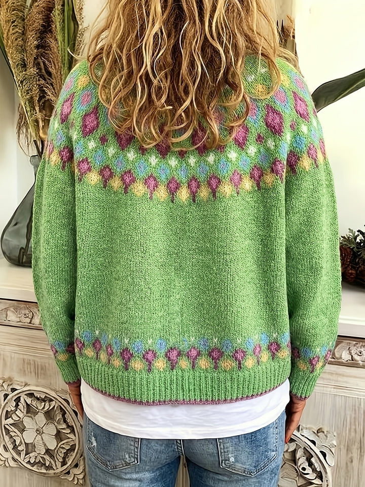 Esme | Nordic Geprinte Cardigan