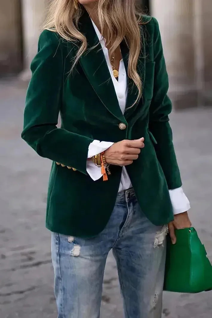 CAMILLE – POLISHED POWER BLAZER