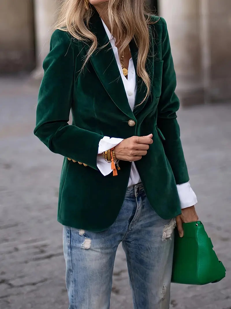 Julissa - Elegante Fluwelen Blazer