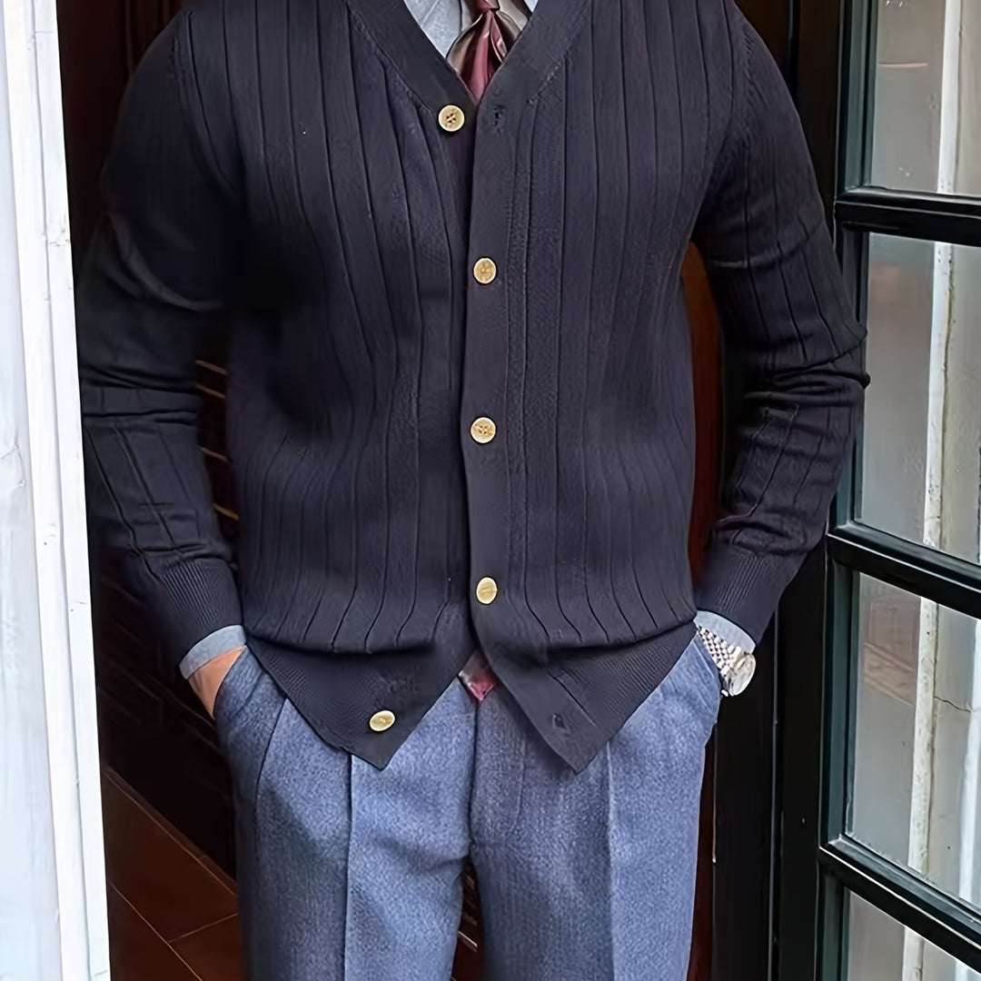 Oliver | Klassieke Knop-Up Cardigan