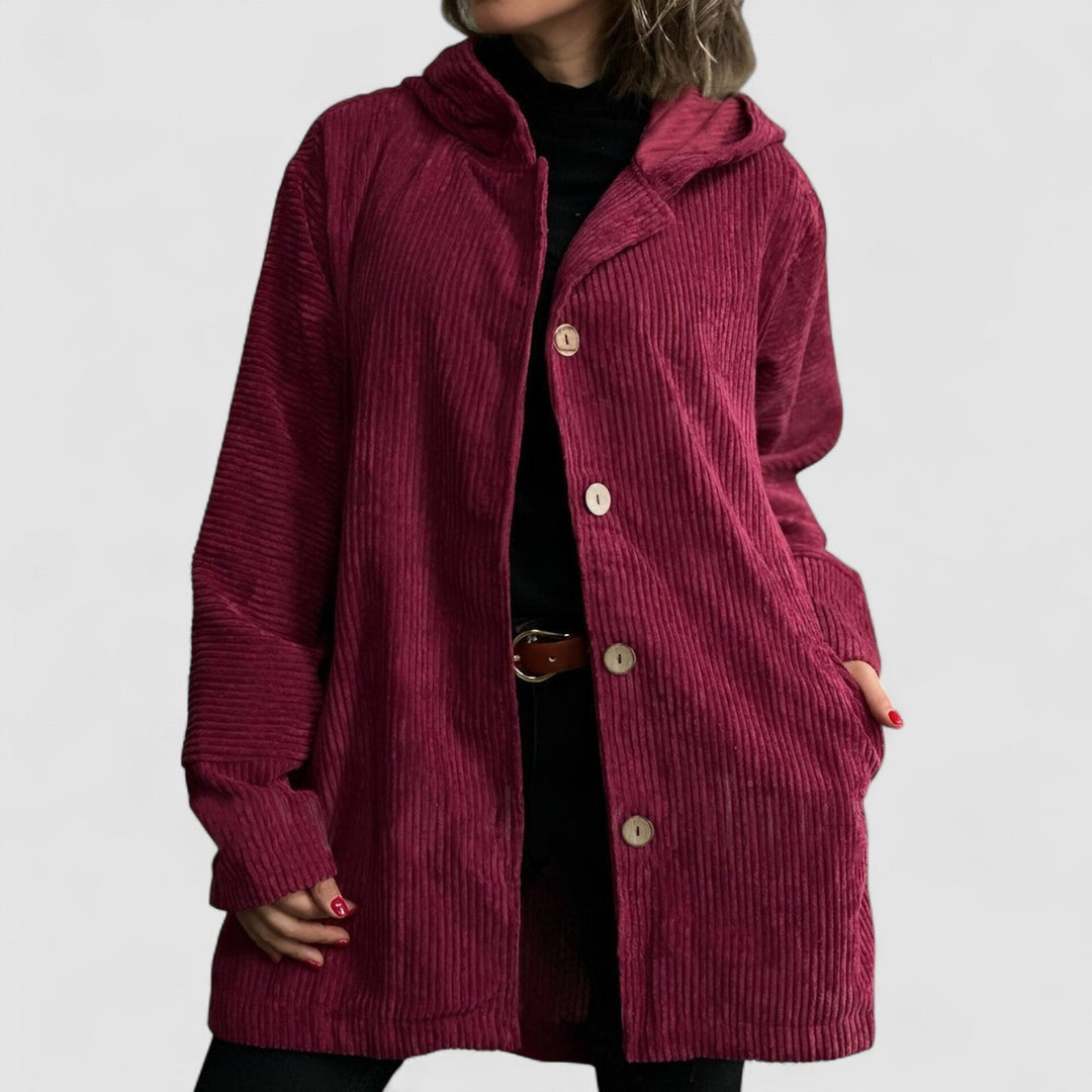 Cordia - Comfortabele Cord-Jack met Kap