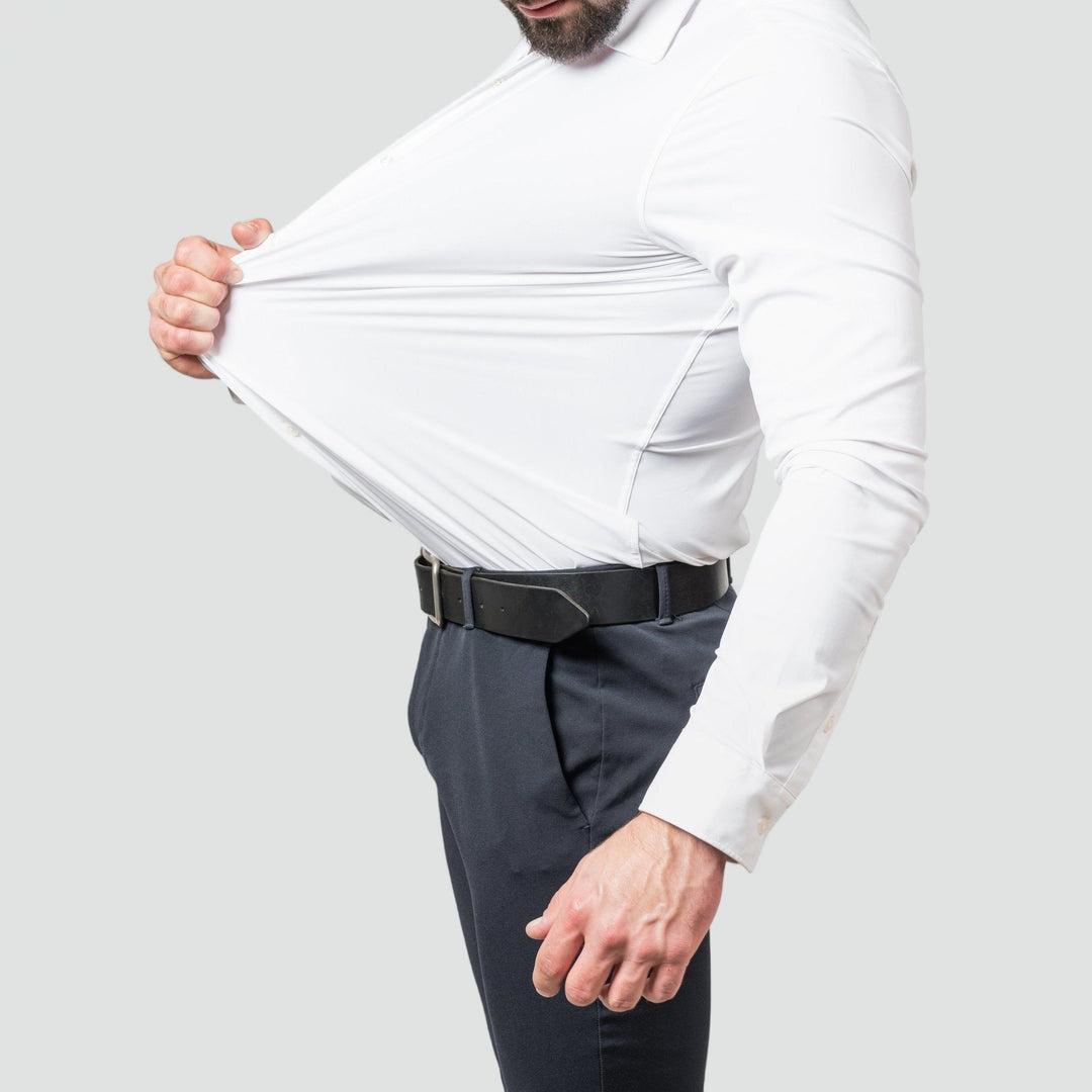Heren Overhemd Wit - Extreme Stretch & Strijkvrij