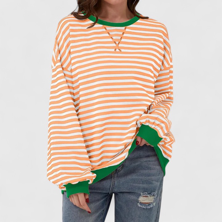 JULIA - RELAXED STRIPES SWEATSHIRT
