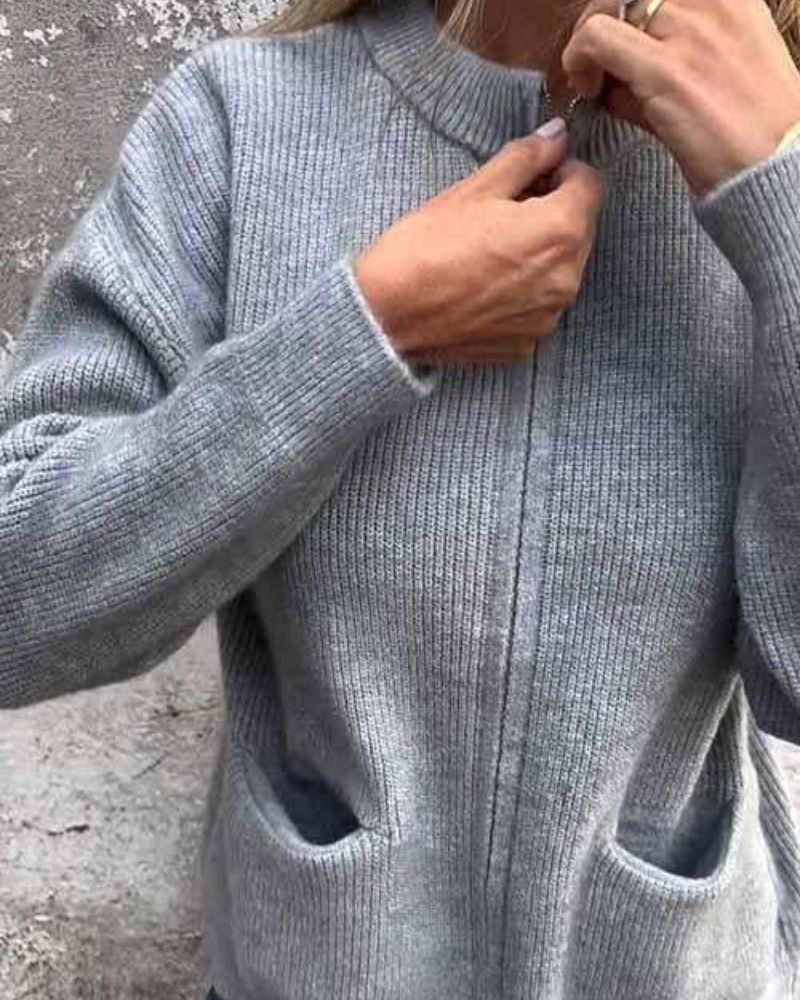 RINA - GEZELLIGE ZIP-UP CARDIGAN