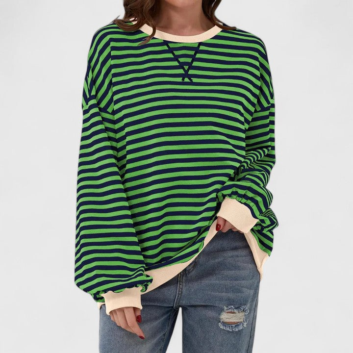 JULIA - RELAXED STRIPES SWEATSHIRT