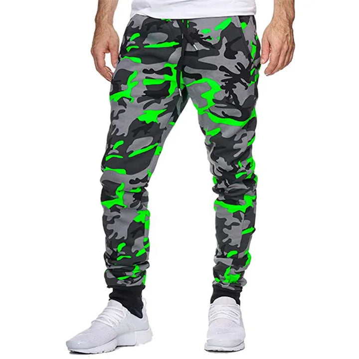 Alexandra | Heren joggerbroek met trekkoord en camouflagepatroon
