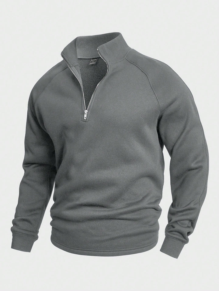 Heren Classic Half-Zip Pullover Trui