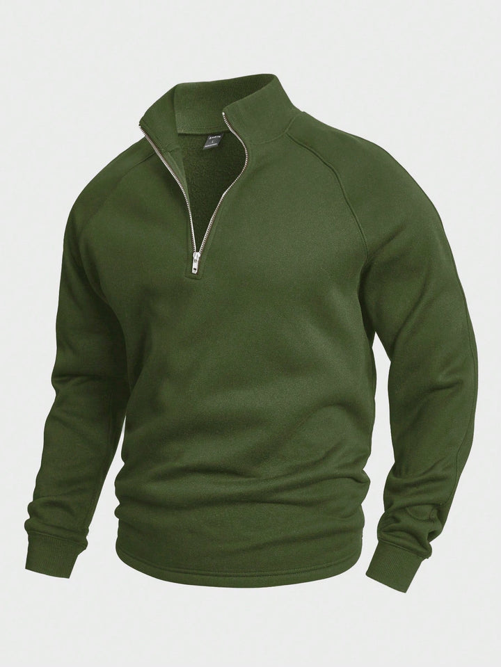 Heren Classic Half-Zip Pullover Trui