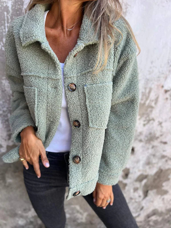 Dion - Korte wollen jas met revers