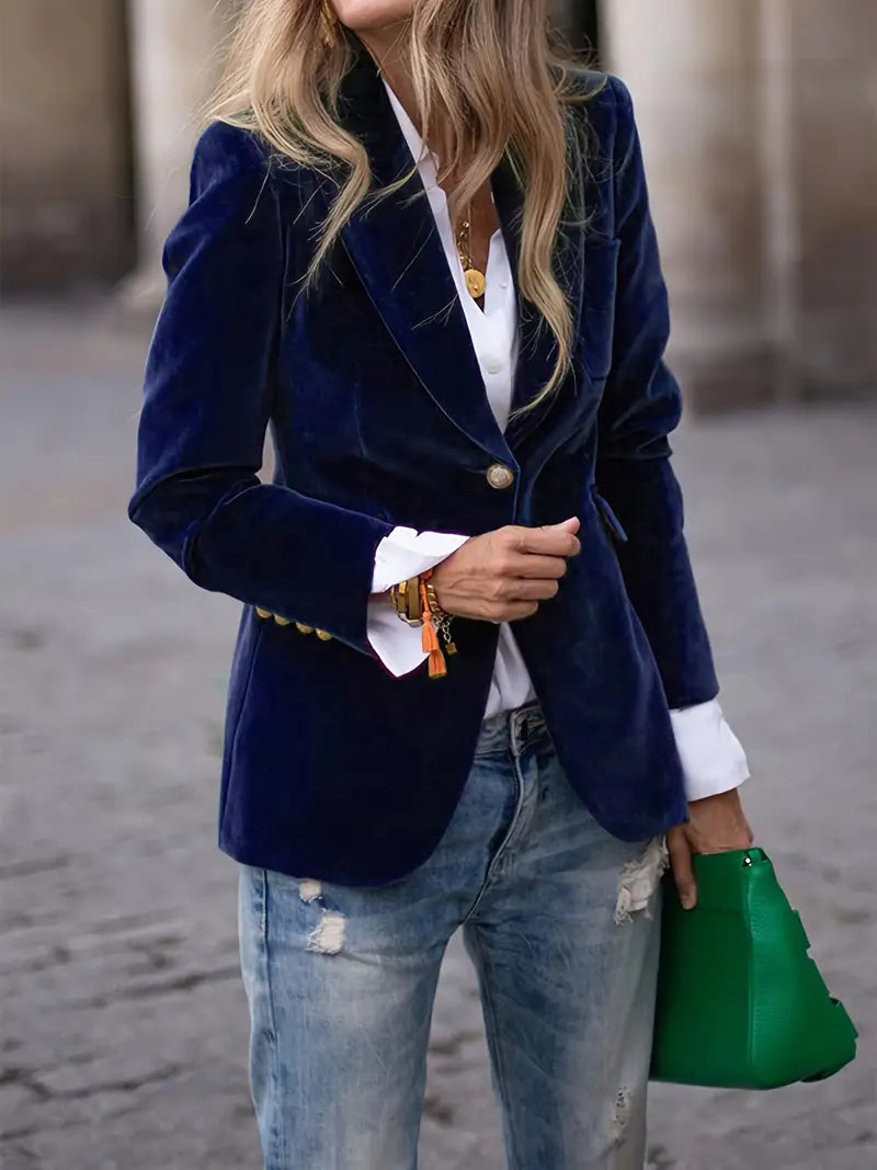 Julissa - Elegante Fluwelen Blazer