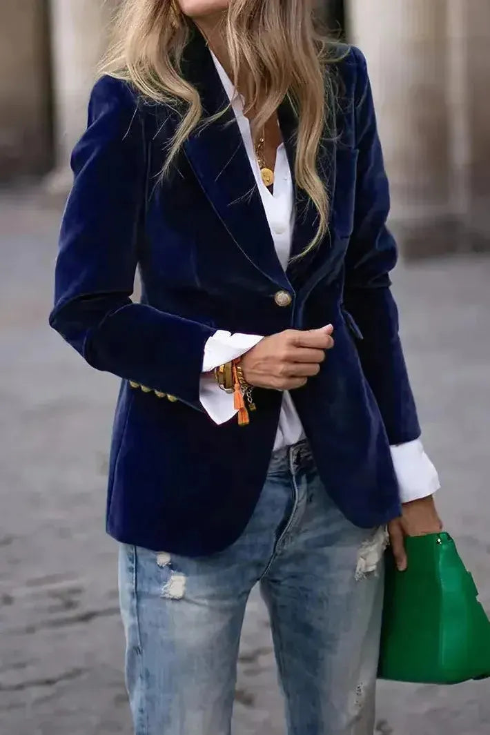 CAMILLE – POLISHED POWER BLAZER