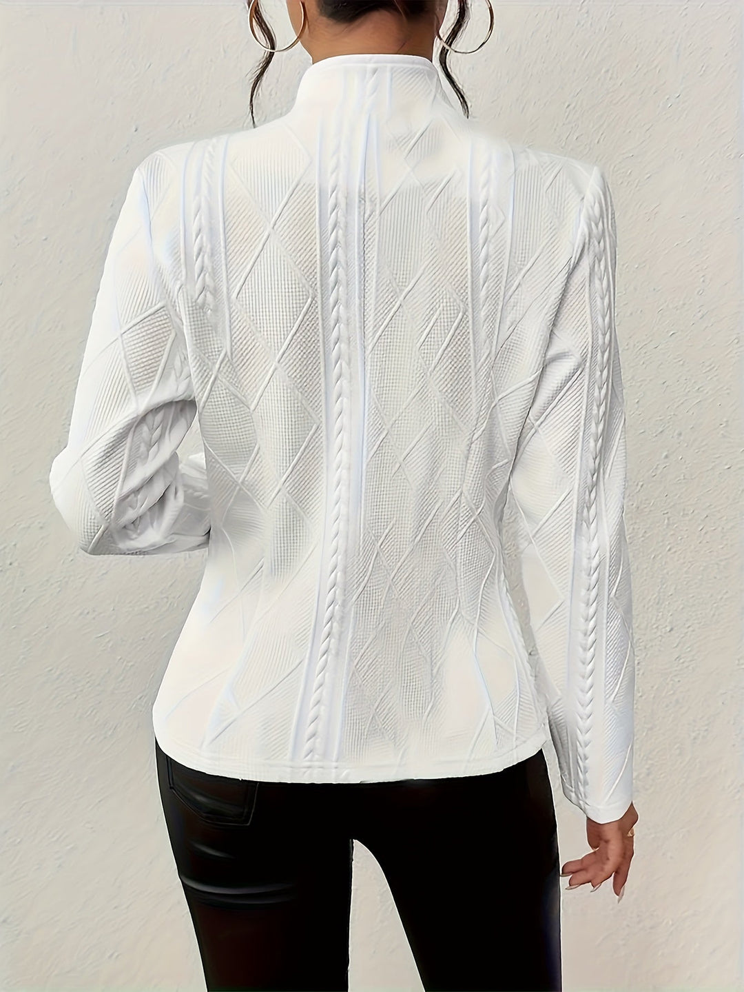 Amelie - Elegante Lange Mouwen Jas