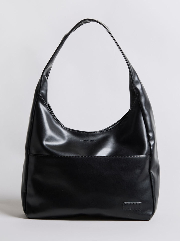 Minimalistisch vegan leer hobo schoudertas