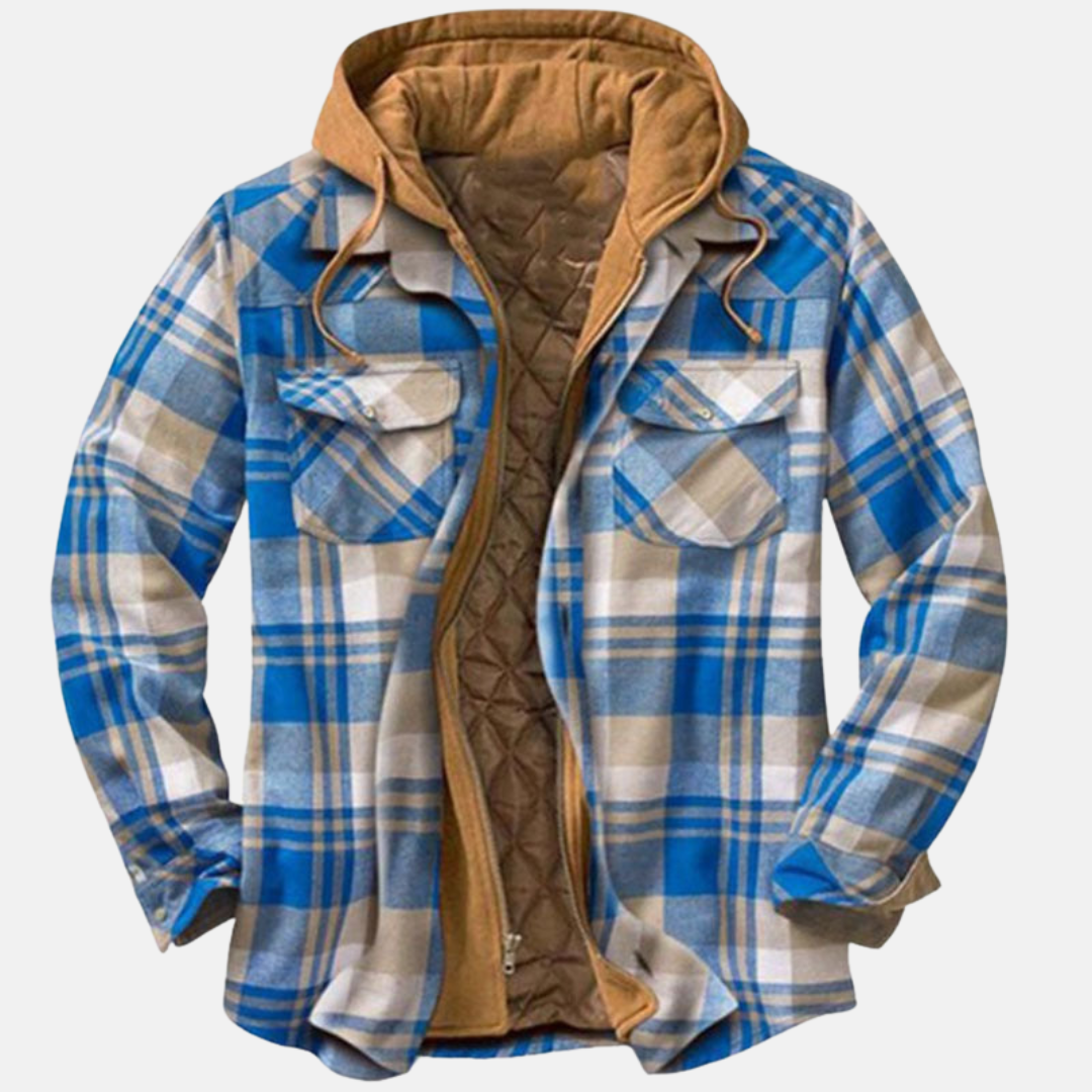 Rhett | Robuuste Geruite Hoodie Jas