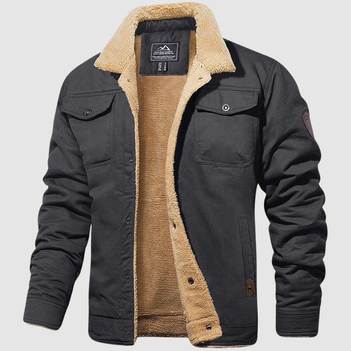Heren Sherpa-Voering Warme Casual Winterjas