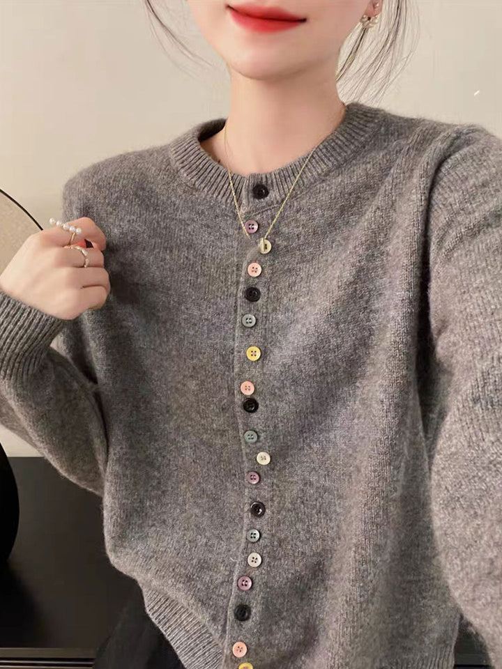 CANDY – FIJNE GAREN ACCENT CARDIGAN