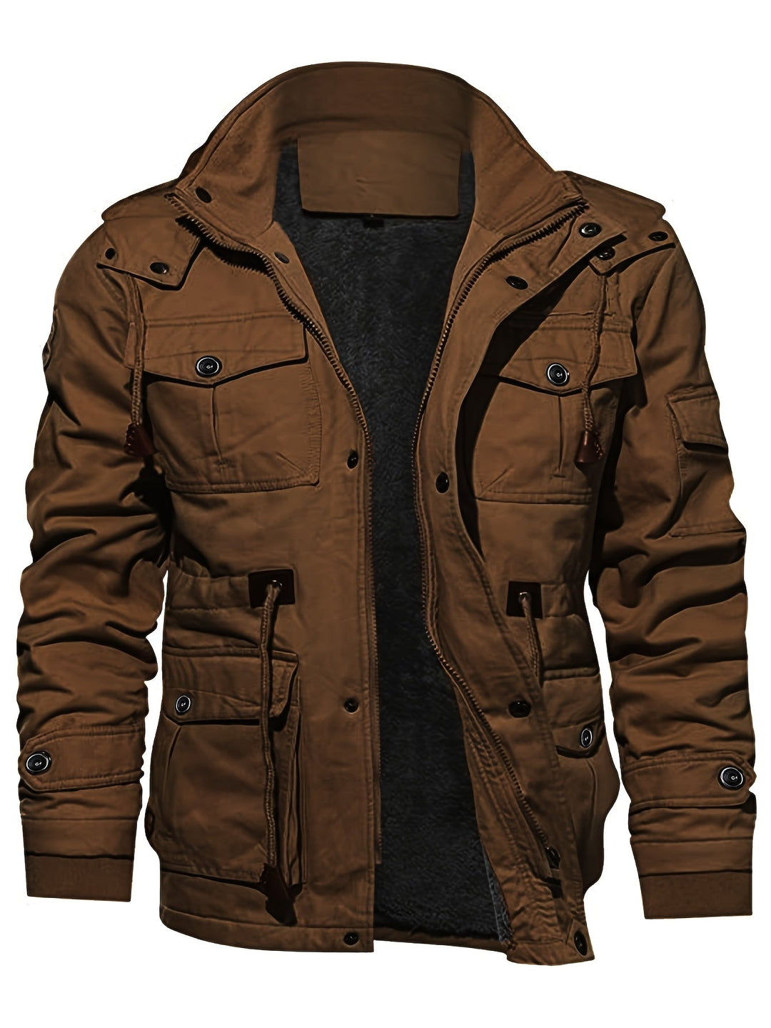 Heren Multi-Pocket Hooded Utility Jast