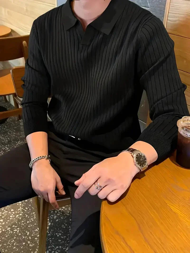 Brit & Boho️ | Geribbelde Trui-Shirt