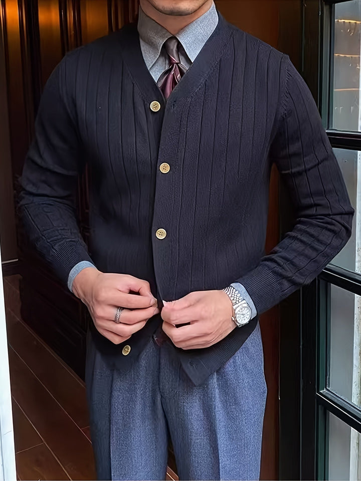Oliver | Klassieke Knop-Up Cardigan