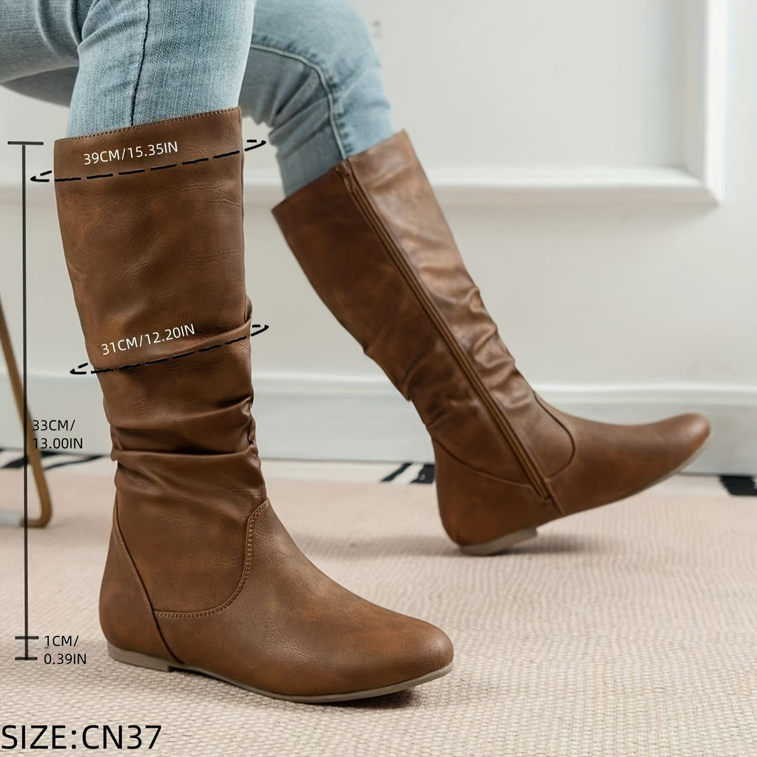 Maureen | Slouchy Mid-Calf Boots