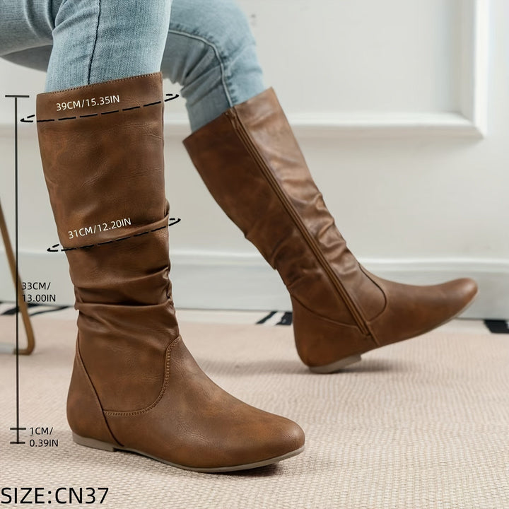 Maureen | Slouchy Mid-Calf Boots