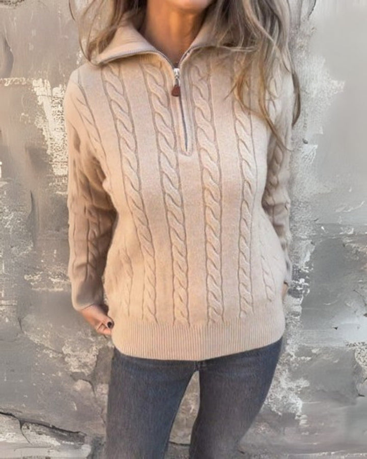Rosalia - Premium Vrijetijd-Half-Zip-Pullover