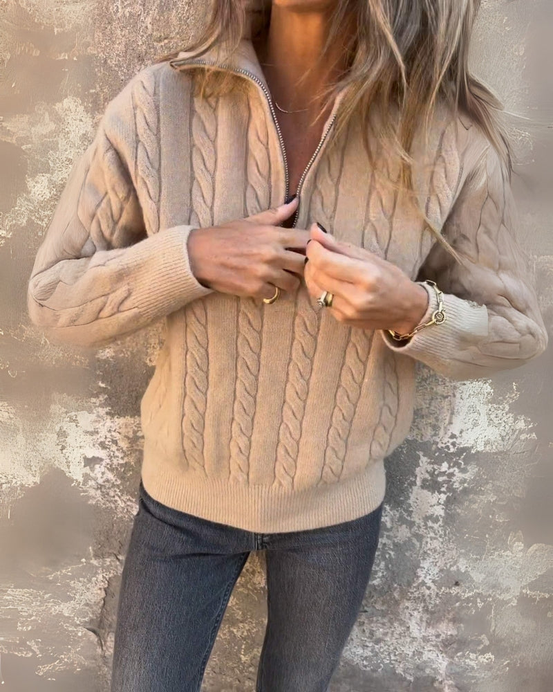 Rosalia - Premium Vrijetijd-Half-Zip-Pullover