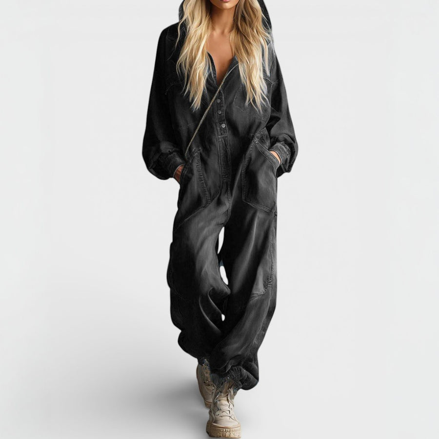 Sierra | Lange Mouwen Hoodie Jumpsuit