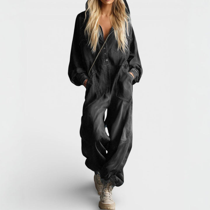 Sierra | Lange Mouwen Hoodie Jumpsuit