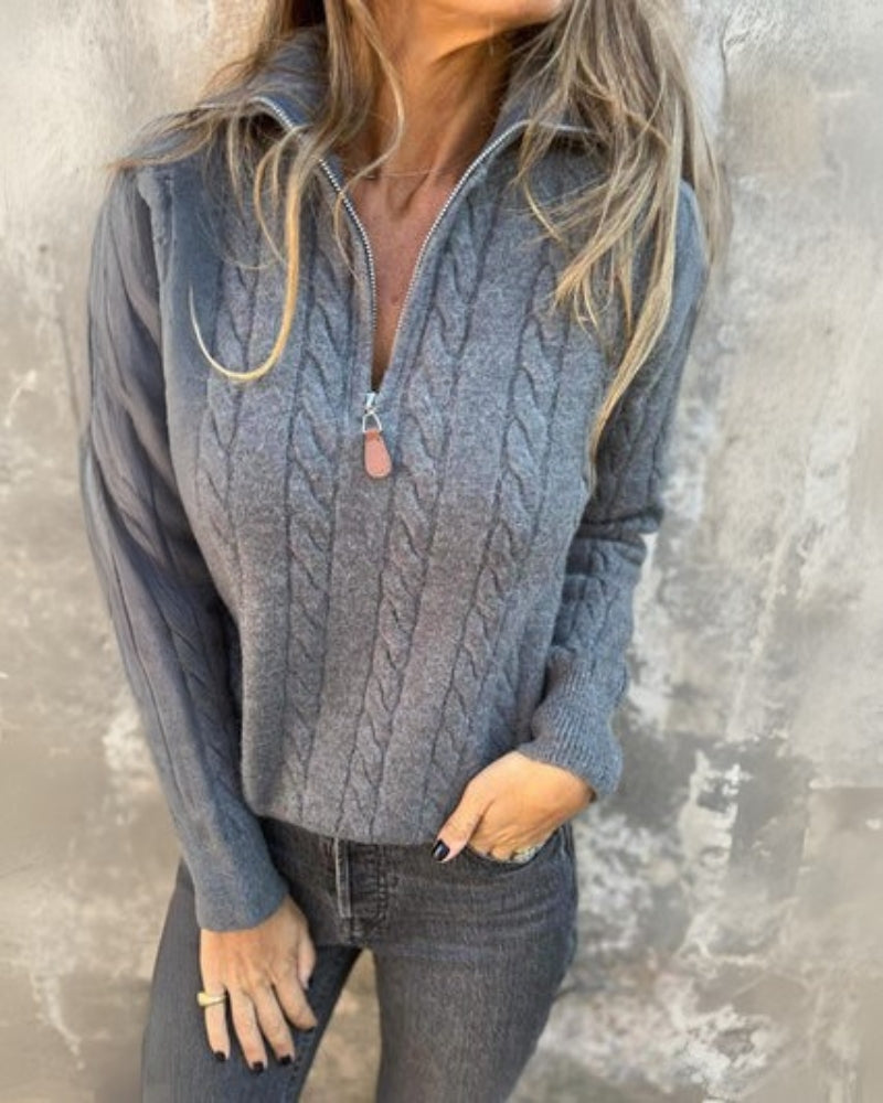 Rosalia - Premium Vrijetijd-Half-Zip-Pullover