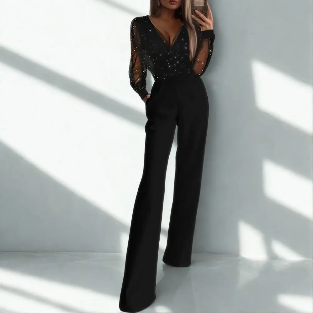 Marwa - Elegante jumpsuit met glitter bovenkant
