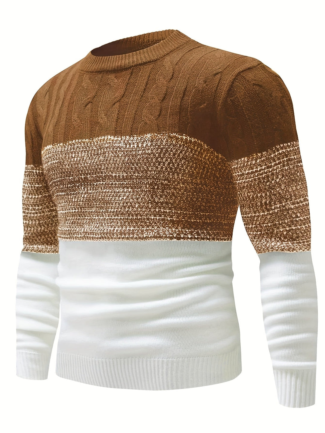 Graham | Kleurblok Crew Neck Trui