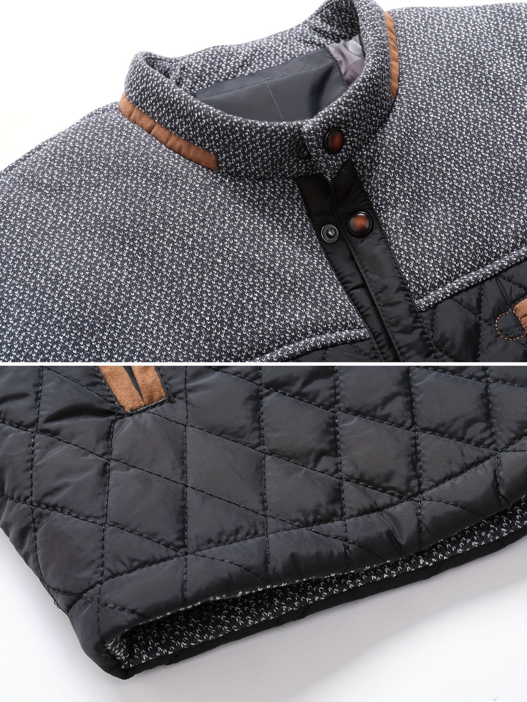 Gideon | Gequilted Staande Kraag Jast