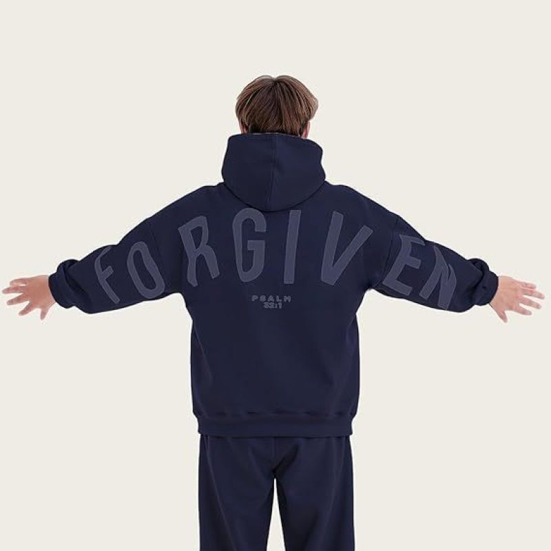 Jan | Heren hoodie met capuchon en rugprint