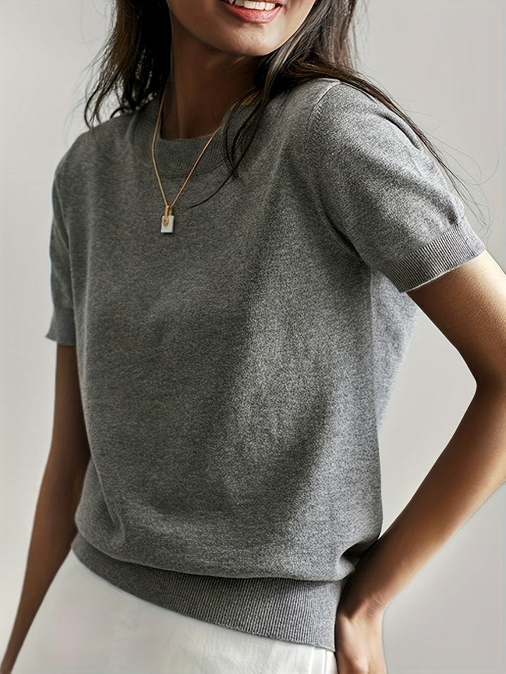 Leah - Casual Korte Mouw Top