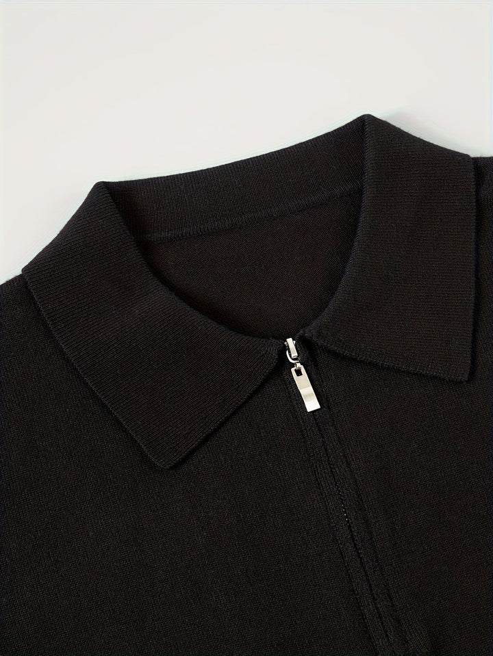 Donovan | Verfijnde Quarter-Zip Polo Trui