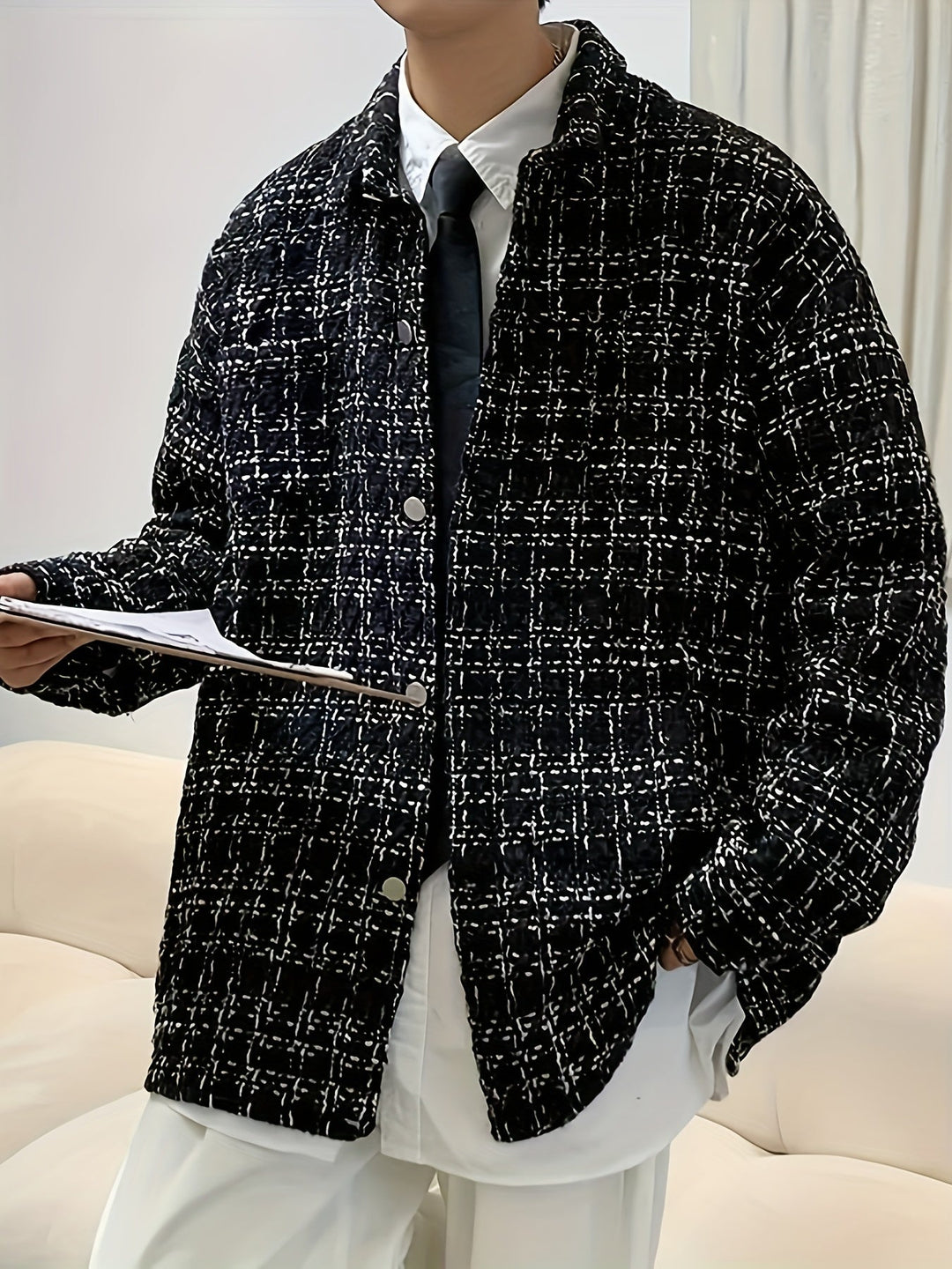Julian | Textured Plaid Shirt Jast