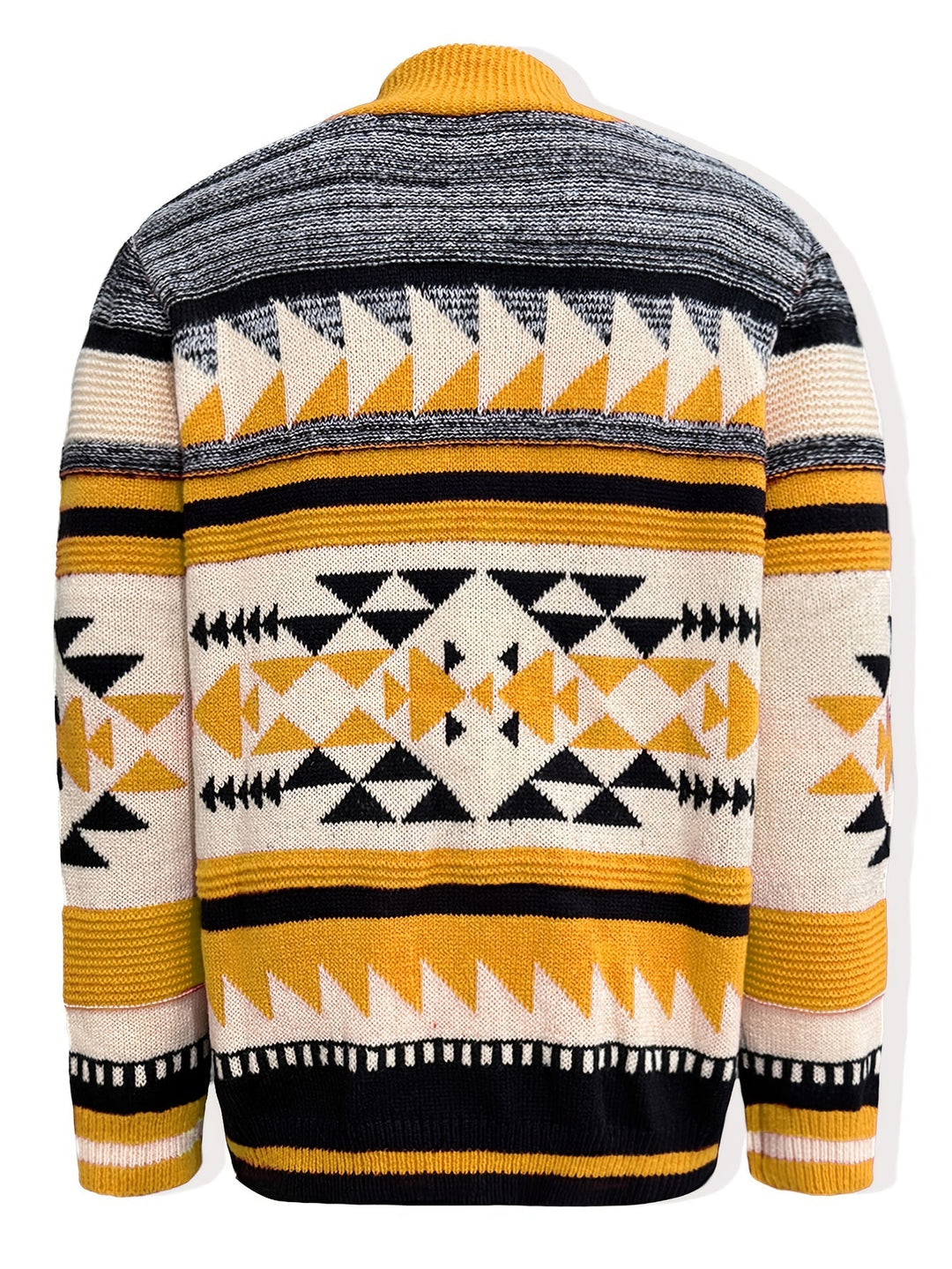 Callum | Patroon Gebreide Vest met Rits