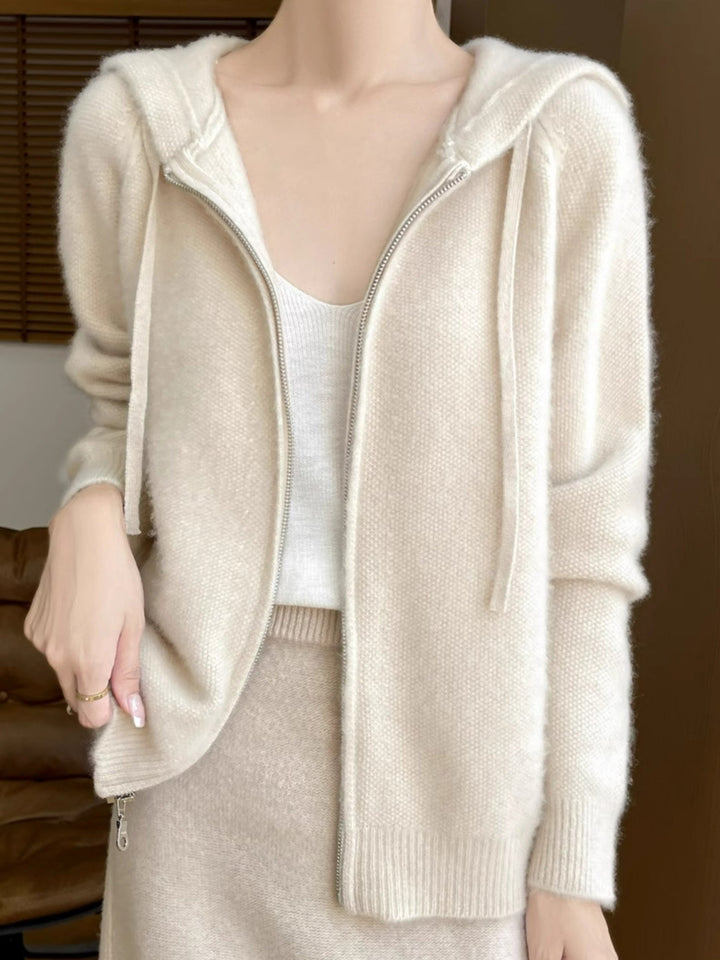 Bianca | Gehulde Rits-Voorkant Cardigan