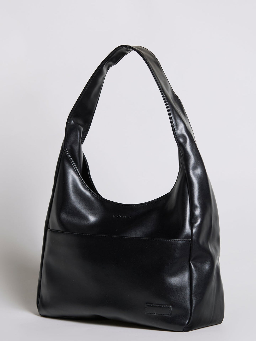 Minimalistisch vegan leer hobo schoudertas
