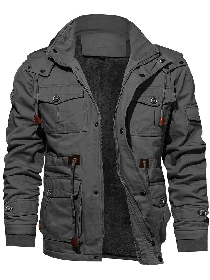 Heren Multi-Pocket Hooded Utility Jast