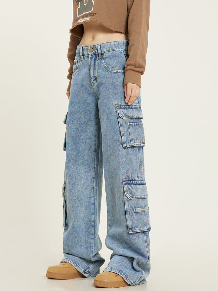 Baggy Cargo Jeans Voor Dames Met Relaxte Pasvorm