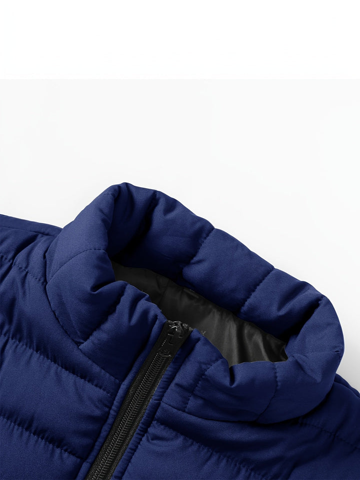 Donovan | Gewatteerd Vest met Staande Kraag