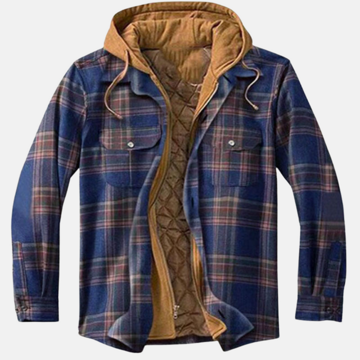 Rhett | Robuuste Geruite Hoodie Jas