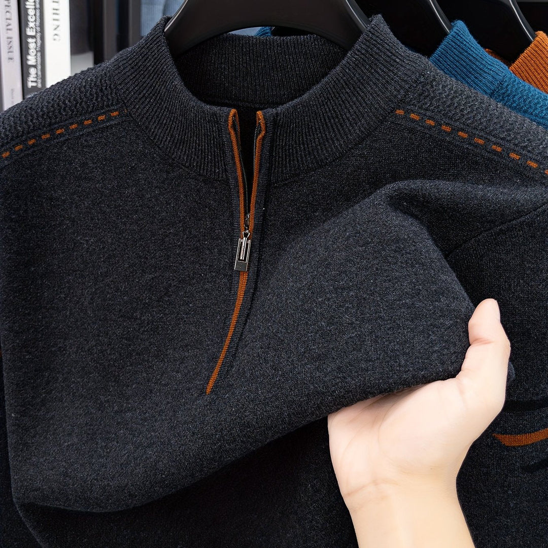 Daniel | Half-Zip Gebreide Trui