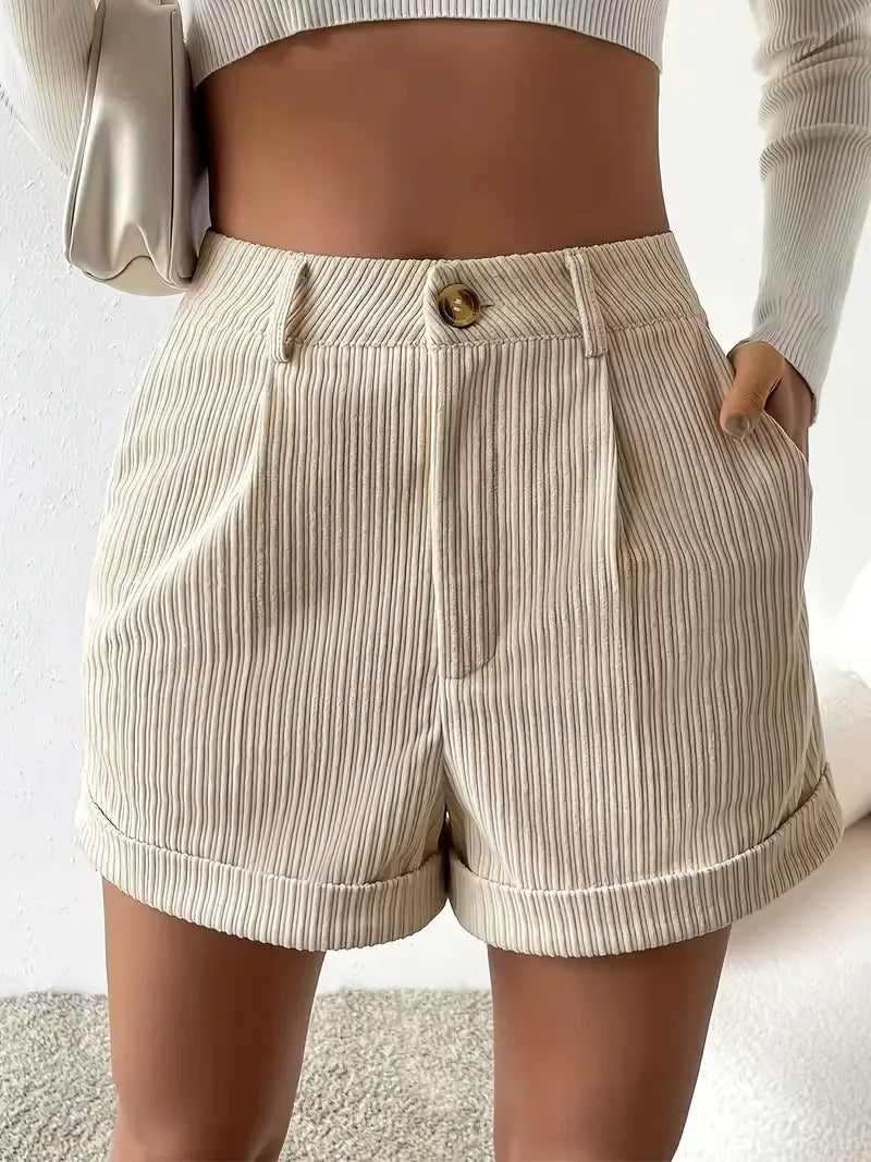 Korte broek met hoge taille