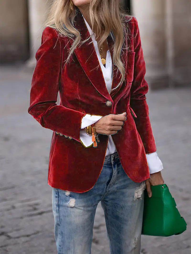 Julissa - Elegante Fluwelen Blazer